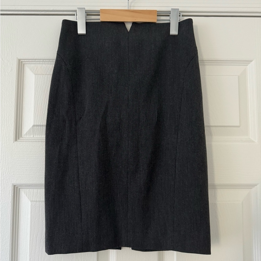 Dark gray pencil skirt